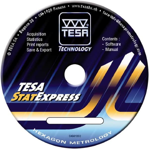 TESA Brown & Sharpe - Quality Assurance SPC Software - Compatible with Windows, For Use with Twin-Cal Calipers - Benchmark Tooling