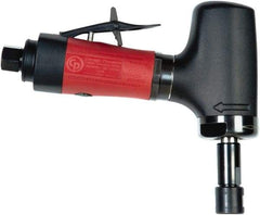 Chicago Pneumatic - 1/4" Collet, Angle Handle, Air Angle Die Grinder - 24,000 RPM, Rear Exhaust, 23.3 CFM, 0.54 hp, 90 psi, 6.35mm Inlet - Benchmark Tooling