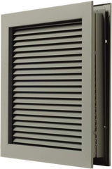 National Guard Products - 25" Wide x 25" High, Solid Steel Louver - 24" Opening Width, 24" Opening Height - Benchmark Tooling