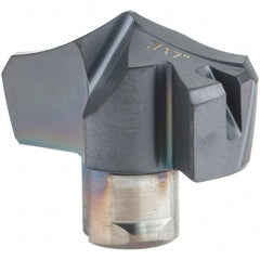 Iscar - Series HCP-IQ, 18.21mm Diam Grade IC908 Replaceable Drill Tip - Carbide, TiAlN/TiN Finish, 18 Seat Size - Benchmark Tooling