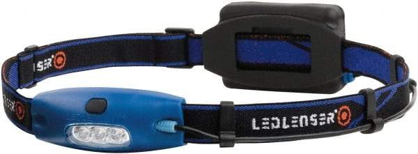 LED LENSER - White LED Bulb, Hands-free Flashlight - Black Aluminum Body, 4 AAA Batteries Included - Benchmark Tooling