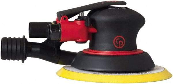 Chicago Pneumatic - 12,000 OPM, 8 CFM Air Consumption, Palm Air Orbital Sander - Round Pad, 1/4" Inlet - Benchmark Tooling