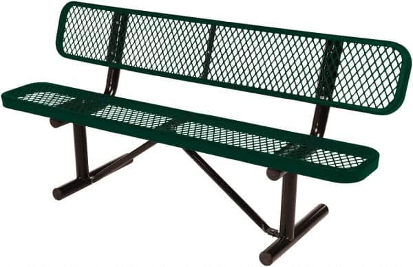 Vestil - 6' Long x 20" Wide, Steel Bench Seat - Benchmark Tooling