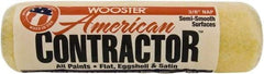 Wooster Brush - 3/8" Nap, 9" Wide Paint Roller - Medium Texture, Synthetic Knit - Benchmark Tooling