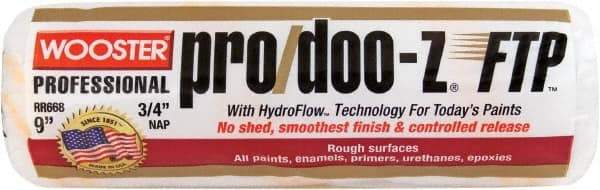 Wooster Brush - 3/4" Nap, 9" Wide Paint Roller - Rough Texture, Woven - Benchmark Tooling