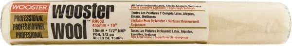 Wooster Brush - 1/2" Nap, 18" Wide Paint Roller - Semi-Rough Texture, Lambswool - Benchmark Tooling