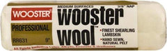 Wooster Brush - 3/8" Nap, 9" Wide Paint Roller - Medium Texture, Lambswool - Benchmark Tooling