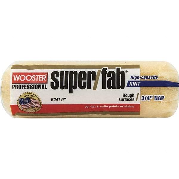 Wooster Brush - 3/4" Nap, 9" Wide Paint Roller - Rough Texture, Synthetic Knit - Benchmark Tooling