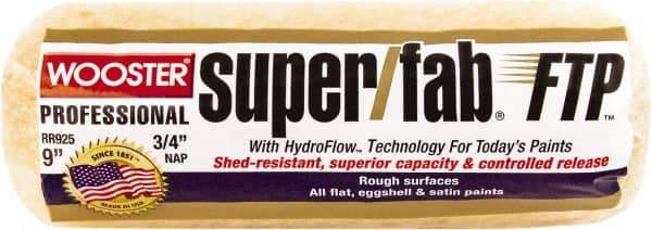 Wooster Brush - 3/4" Nap, 9" Wide Paint Roller - Rough Texture, Synthetic Knit - Benchmark Tooling