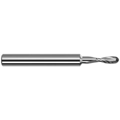Harvey Tool - Ball End Mills; Mill Diameter (Inch): 3/16 ; Mill Diameter (Decimal Inch): 0.1875 ; Number of Flutes: 2 ; Length of Cut (Decimal Inch): 0.5700 ; Material: Solid Carbide ; Overall Length (Inch): 2 - Exact Industrial Supply