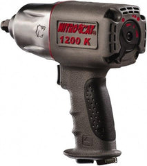 AIRCAT - 1/2" Drive, 8,000 RPM, 900 Ft/Lb Torque Impact Wrench - Pistol Grip Handle, 950 IPM, 8 CFM, 90 psi, 1/4" NPT Inlet - Benchmark Tooling