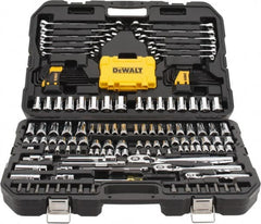 DeWALT - 168 Piece 1/4 & 3/8" Drive Mechanic's Tool Set - Comes in Blow Molded Case - Benchmark Tooling