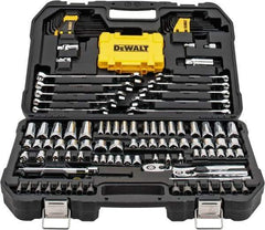 DeWALT - 142 Piece 1/4 & 3/8" Drive Mechanic's Tool Set - Comes in Blow Molded Case - Benchmark Tooling