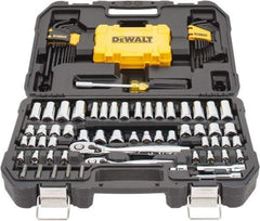 DeWALT - 108 Piece 1/4 & 3/8" Drive Mechanic's Tool Set - Comes in Blow Molded Case - Benchmark Tooling