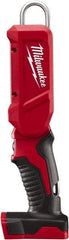 Milwaukee Tool - LED Bulb, 300 Lumens, Spotlight/Lantern Flashlight - Red Plastic Body, 18V Lithium-Ion Batteries Not Included - Benchmark Tooling