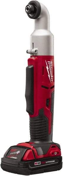 Milwaukee Tool - 18 Volt, 1/4" Drive, 30, 60 Ft/Lb Torque, Cordless Impact Driver - Inline Handle, 1500, 2250 RPM, 1 Lithium-Ion Battery Included - Benchmark Tooling