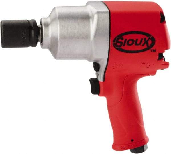 Sioux Tools - 3/4" Drive, 6,700 RPM, 1,050 Ft/Lb Torque Impact Wrench - Pistol Grip Handle, 1,050 IPM, 5.6 CFM, 90 psi, 3/8" NPT Inlet - Benchmark Tooling