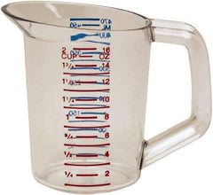 Rubbermaid - 0.5 Quart Polycarbonate Measuring Cup - 25 ml Graduation - Benchmark Tooling