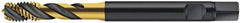Walter-Prototyp - M6x1.00 Metric 3 Flute 6HX Modified Bottoming Spiral Flute Tap - Cobalt, TiN Finish, 80mm OAL, Right Hand Flute, Right Hand Thread, Series S2051305 - Exact Industrial Supply