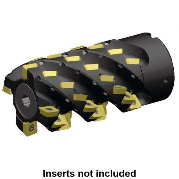 Kennametal - 84 Inserts, 100mm Cut Diam, 40mm Arbor Diam, 133mm Max Depth of Cut, Indexable Square-Shoulder Face Mill - 0° Lead Angle, 165mm High, SD.. 1204.. Insert Compatibility, Through Coolant, Series 5230VS12 - Benchmark Tooling