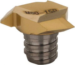 Iscar - MM TRD-M Grade IC528 Carbide End Milling Tip Insert - TiCN/TiN Finish, 3 Flutes, 0.618" Cutting Diam, 0.002" Cnr Rad - Benchmark Tooling