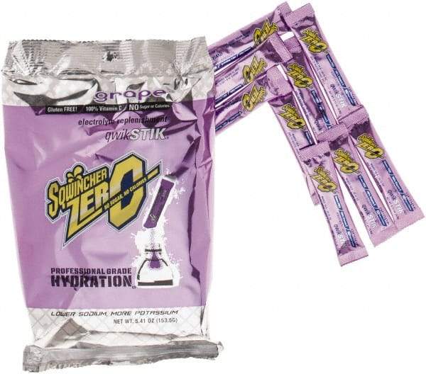 Sqwincher - 0.11 oz Packet Sugar Free Grape Activity Drink - Powdered, Yields 20 oz - Benchmark Tooling