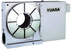 Yuasa - 1 Spindle, 25 Max RPM, 19.68" Table Diam, 2 hp, Horizontal & Vertical CNC Rotary Indexing Table - 980 kg (2156 Lb) Max Horiz Load, 309.88mm Centerline Height - Benchmark Tooling