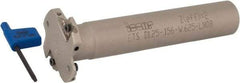 Iscar - Shank Connection, 5/32" Cutting Width, 5/16" Depth of Cut, 1-1/4" Cutter Diam, 2 Tooth Indexable Slotting Cutter - 5/8" Shank Diam, ETS-LN08 Toolholder, LNET Insert, Right Hand Cutting Direction - Benchmark Tooling