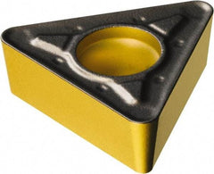 Sandvik Coromant - TCMT32.52 PR Grade 4325 Carbide Turning Insert - TiCN/AI2O3/TiN Finish, 60° Triangle, 3/8" Inscr Circle, 5/32" Thick, 1/32" Corner Radius - Benchmark Tooling