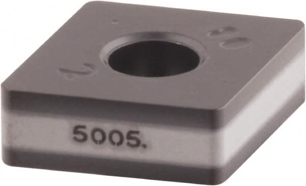 Iscar - CNMA432 Grade IC5005 Carbide Turning Insert - TiCN/Al2O3/TiN Finish, 80° Diamond, 1/2" Inscr Circle, 3/16" Thick, 1/32" Corner Radius - Benchmark Tooling
