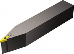 Sandvik Coromant - SVVBN, Neutral Cut, 17.5° Lead Angle, 12mm Shank Height x 12mm Shank Width, Neutral Rake Indexable Turning Toolholder - 80mm OAL, VBMT 11 02 04, VBMT 2(1.5)1 Insert Compatibility, Series CoroTurn 107 - Benchmark Tooling