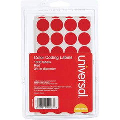 UNIVERSAL - Labels, Ribbons & Tapes Type: Color Coding Labels Color: Red - Benchmark Tooling