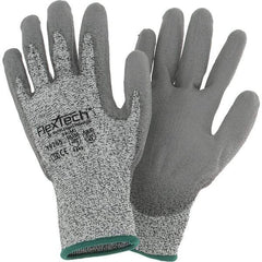 Wells Lamont - Size M, ANSI Cut Lvl 2, Cut Resistant Gloves - Palm Coated, Gray - Benchmark Tooling