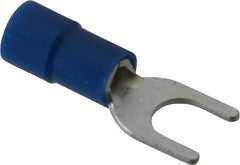 Thomas & Betts - #10 Stud, 16 to 14 AWG Compatible, Partially Insulated, Crimp Connection, Standard Fork Terminal - Benchmark Tooling