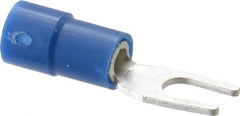 Thomas & Betts - #6 Stud, 16 to 14 AWG Compatible, Partially Insulated, Crimp Connection, Standard Fork Terminal - Benchmark Tooling