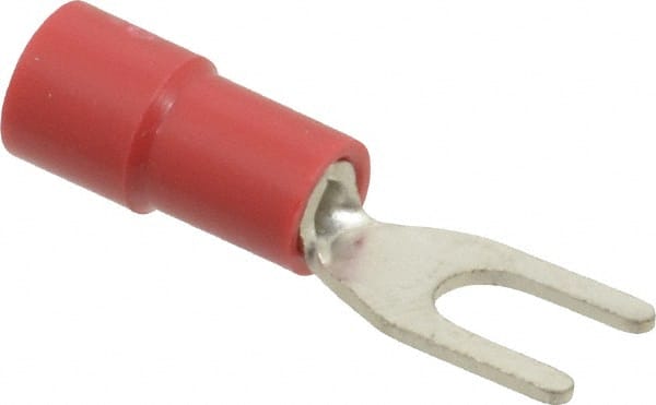 Thomas & Betts - #6 Stud, 22 to 16 AWG Compatible, Partially Insulated, Crimp Connection, Standard Fork Terminal - Benchmark Tooling