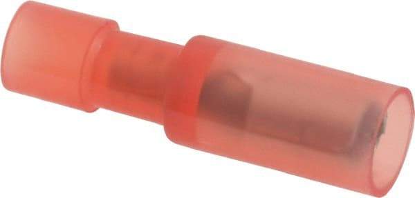 Thomas & Betts - 22 to 16 AWG Bullet Connector - 0.153" Bullet Diam, Red Nylon Insulation - Benchmark Tooling