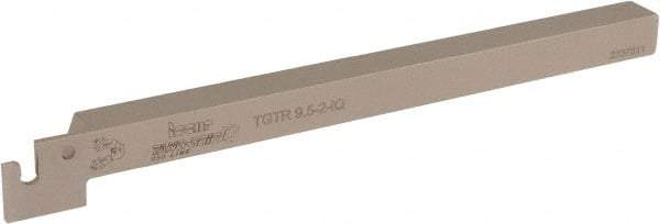 Iscar - External Thread, 0.551" Max Depth of Cut, 1.8mm Min Groove Width, 150mm OAL, Right Hand Indexable Grooving Cutoff Toolholder - 3/8" Shank Height x 3/8" Shank Width, TAG 2 Insert Style, TGT Toolholder Style, Series Tang-Grip - Benchmark Tooling