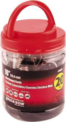 Erickson Manufacturing - Bungee Cord with Steel Hook - 10" OAL, Black - Benchmark Tooling