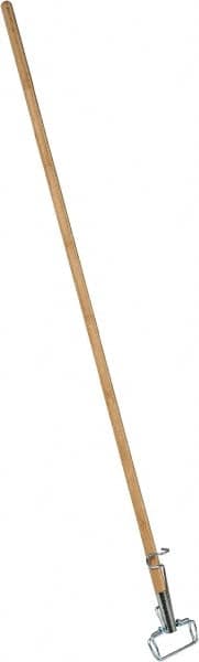 PRO-SOURCE - 60" Standard Wood Quick Connect Mop Handle - Metal Connector, Use with Wet Mops - Benchmark Tooling