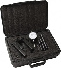 Moody Tools - 0.001" Graduation, 4" Max Meas, 0-100 Dial Reading, Dial Indicator & Base Kit - 0.001" Resolution - Benchmark Tooling