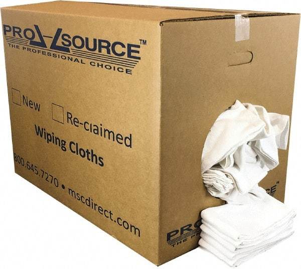 PRO-SOURCE - 25 Inch Long x 16 Inch Wide Virgin Cotton Surgical Towels - White, Huck Toweling, Lint Free, 50 Lbs. at 4 to 6 per Pound, Box - Benchmark Tooling