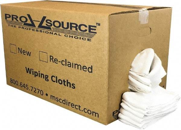 PRO-SOURCE - 25 Inch Long x 16 Inch Wide Virgin Cotton Surgical Towels - White, Huck Toweling, Lint Free, 25 Lbs. at 4 to 6 per Pound, Box - Benchmark Tooling