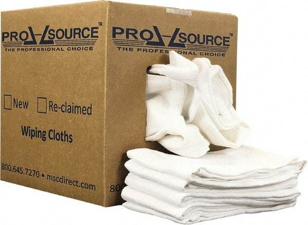 PRO-SOURCE - 25 Inch Long x 16 Inch Wide Virgin Cotton Surgical Towels - White, Huck Toweling, Lint Free, 5 Lbs. at 4 to 6 per Pound, Box - Benchmark Tooling