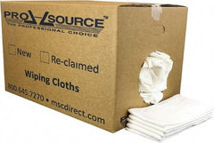 PRO-SOURCE - 12 Inch Long x 20 Inch Wide Virgin Cotton Diaper Rags - White, Lint Free, 25 Lbs. at 2 to 4 per Pound, Box - Benchmark Tooling