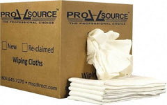 PRO-SOURCE - 12 Inch Long x 20 Inch Wide Virgin Cotton Diaper Rags - White, Lint Free, 10 Lbs. at 2 to 4 per Pound, Box - Benchmark Tooling