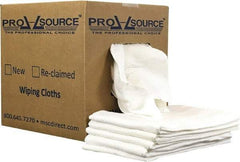 PRO-SOURCE - 12 Inch Long x 20 Inch Wide Virgin Cotton Diaper Rags - White, Lint Free, 5 Lbs. at 2 to 4 per Pound, Box - Benchmark Tooling