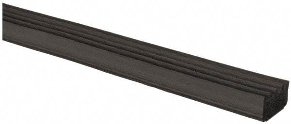 TRIM-LOK - 5/8 Inch Thick x 5/8 Wide x 100 Ft. Long, EPDM Rubber Ribbed Seal with Acrylic - Benchmark Tooling