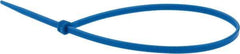 Value Collection - 9.8" Long Blue Nylon Standard Cable Tie - 40 Lb Tensile Strength, 70mm Max Bundle Diam - Benchmark Tooling