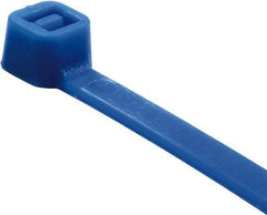 Value Collection - 11" Long Blue Nylon Standard Cable Tie - 50 Lb Tensile Strength, 81mm Max Bundle Diam - Benchmark Tooling